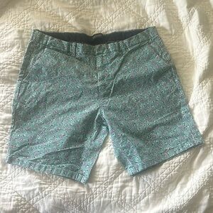 Scotch & Soda Paisley Blue Green Shorts Size 33